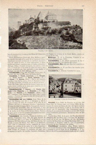LAMINA V26757: Castillo y casa de Victor Huego en Vianden
