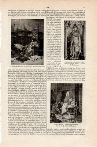 LAMINA V26756: El principe de Viana por J. Moreno Carbonero