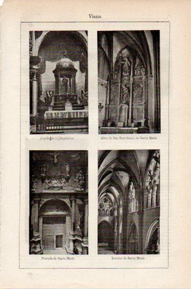 LAMINA V26754: Iglesia de Santa Maria de Viana, Navarra