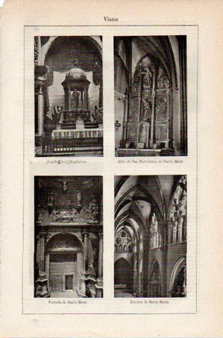 LAMINA V26754: Iglesia de Santa Maria de Viana, Navarra