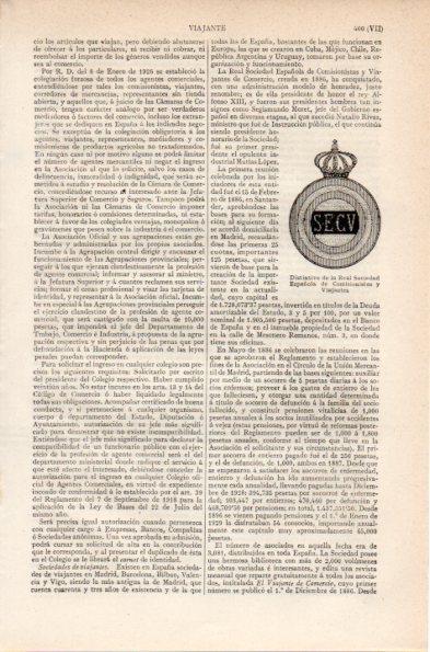 LAMINA V26751: Distintivo de la Real Sociedad Española de Comisionistas y Viajantes