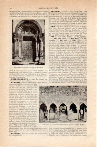 LAMINA V26748: Puerta de la Abadia de Vezzolano