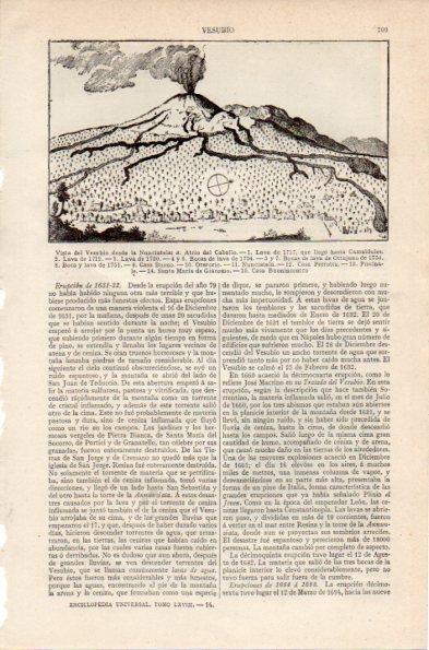 LAMINA V26737: Vista del Vesubio desde la Nunciatela