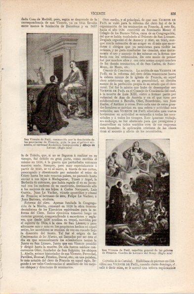LAMINA V26766: San Vicente de Paul por Lafonte y por Leconte del Nouy