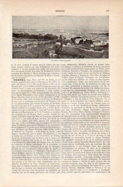 LAMINA V26769: Vista de Vicenza