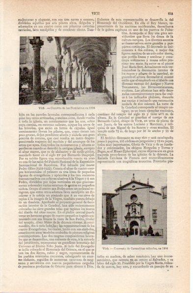 LAMINA V26785: Claustro de los Dominicos en 1894 en Vic