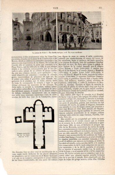 LAMINA V26784: Plaza de Vich o Vic, Barcelona