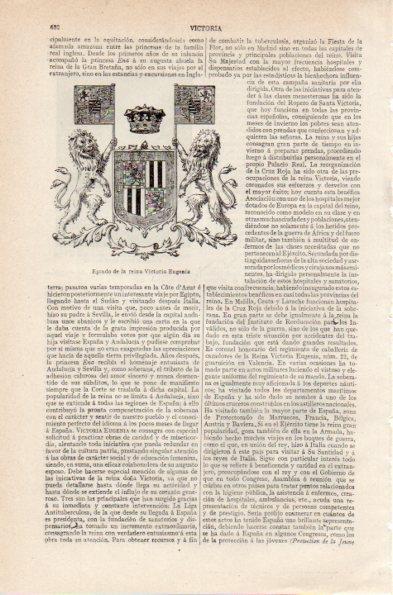 LAMINA V26779: Escudo de la reina Victoria Eugenia