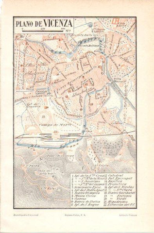 LAMINA V26770: Plano de Vicenza