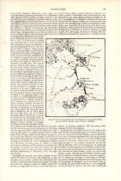 LAMINA V26433: Mapa del litoral ampuritano segun Perica y Almagro
