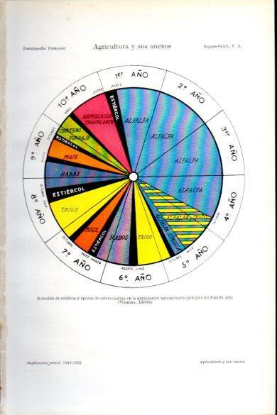 LAMINA V26428: Cuadro rotacion de cultivos en La Novella Alta, Lleida