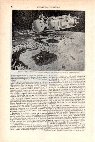LAMINA V26426: Astronave satelite de Von Braun