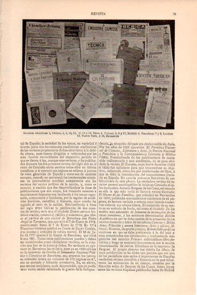 LAMINA V26456: Revistas cientificas