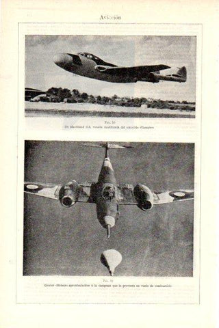 LAMINA V26444: Havilland 113 y Gloster Meteor
