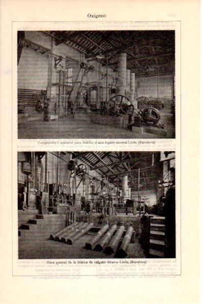 LAMINA V26364: Fabrica de oxigeno sistema Linde en Barcelona