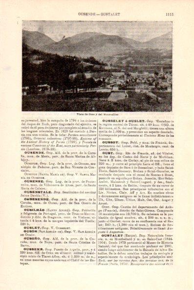 LAMINA V26354: Vista de Oust, Francia