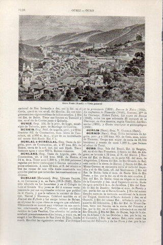 LAMINA V26351: Vista de Ouro Preto, Brasil