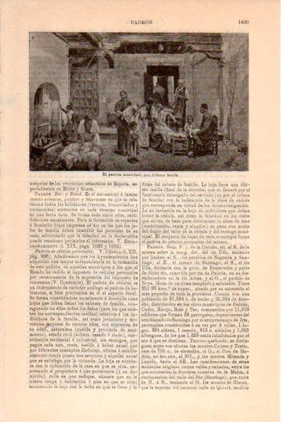 LAMINA V26389: El padron municipal por Isidoro Marin