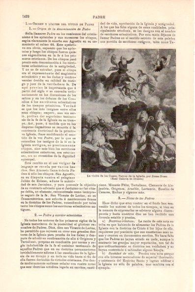 LAMINA V26388: Vision de los Cuatro Padres de la Iglesia por D. Dossi