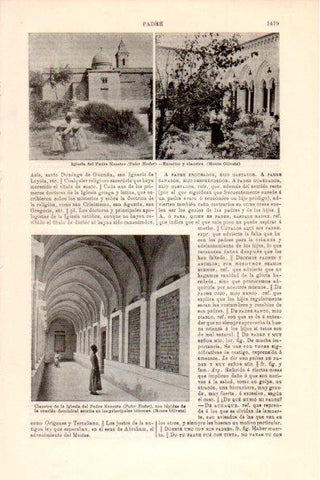 LAMINA V26387: Iglesia y claustro del Padre Nuestro