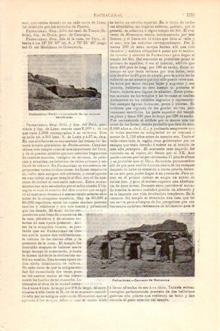 LAMINA V26382: Convento de Mamacoma en Pachacamac