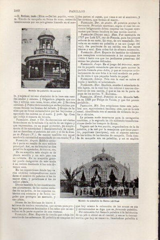 LAMINA V26372: Modelo de pabellon de parque