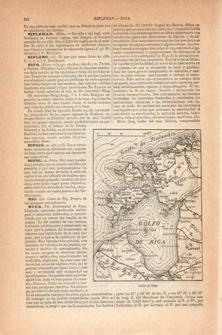 LAMINA V26567: Mapa del golfo de Riga
