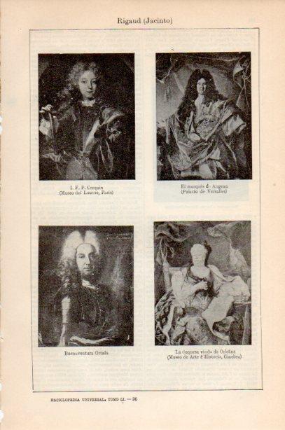 LAMINA V26569: Retratos por Jacinto Rigaud