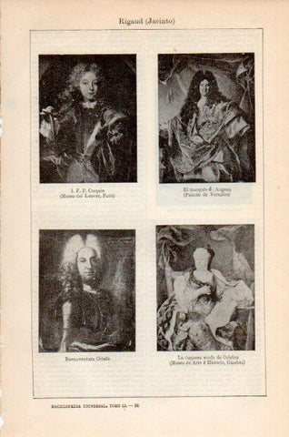 LAMINA V26569: Retratos por Jacinto Rigaud