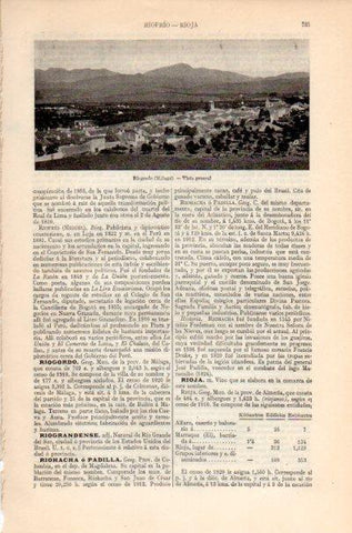 LAMINA V26576: Vista de Riogordo, Malaga