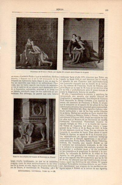 LAMINA V26573: Pilastra del templo de Malatesta en Rimini