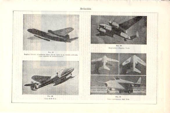 LAMINA V26489: Bombardero Tupolev Tu-2 y caza Bell X-5