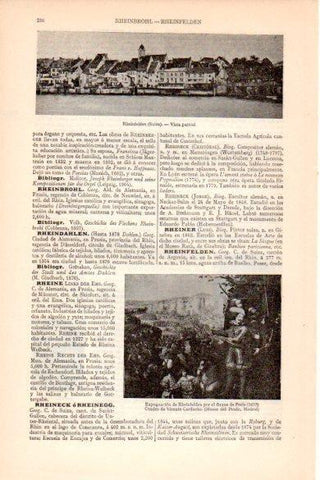 LAMINA V26484: Vista de Rheinfelden, Suiza