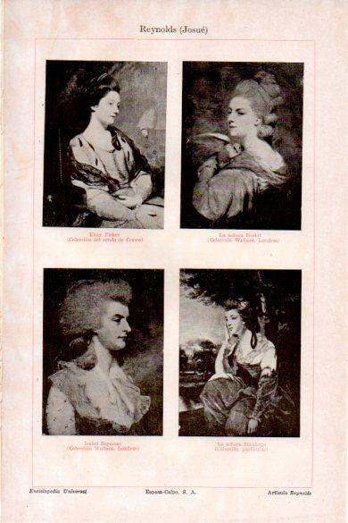 LAMINA V26481: Retratos de mujeres por J. Reynolds