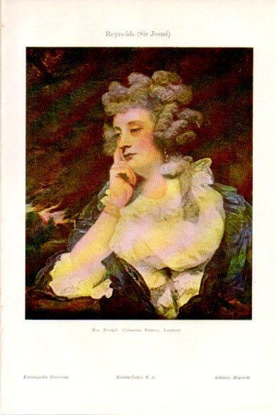 LAMINA V26478: Mrs. Bradyll por J. Reynolds