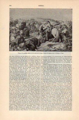 LAMINA V26532: Origen del apellido giro en la batalla de la Sagra por C. Luis de Ribera y Fieve