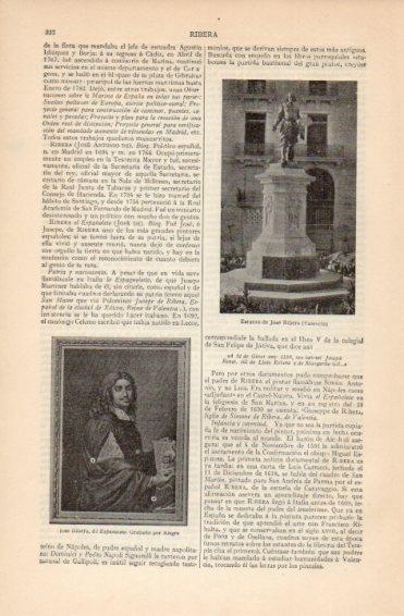 LAMINA V26527: Estatua de Jose Ribera en Valencia