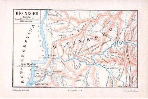LAMINA V26506: Mapa del rio Negro