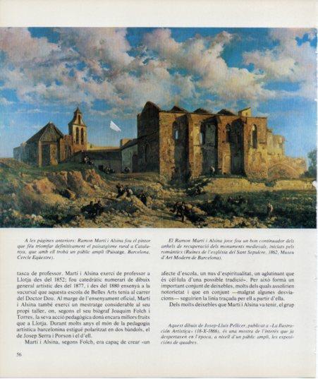 LAMINA V27117: Ruines de l'esglesia del Sant Sepulcre per R. Marti i Alsina