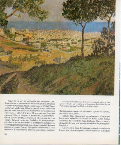 LAMINA V27146: Barcelona des de Vallvidrera per Dario de Regoyos