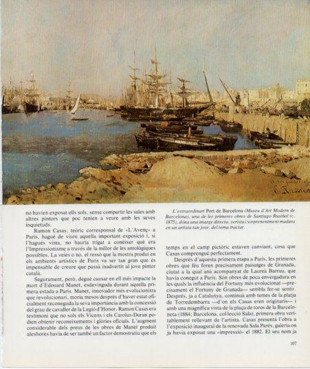 LAMINA V27140: Port de Barcelona per Santiago Rusiñol
