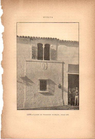 LAMINA V27077: Huelva. Ajimez en Lepe