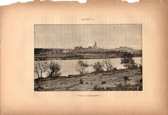 LAMINA V27073: Huelva. Vista de Gibraleon