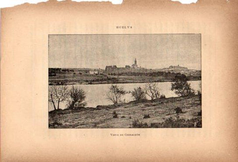 LAMINA V27073: Huelva. Vista de Gibraleon