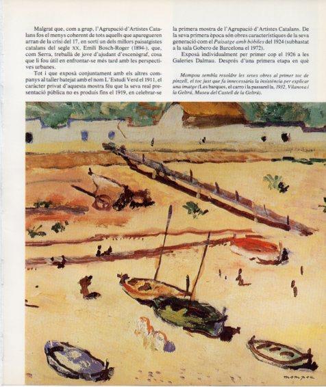 LAMINA V27230: Les barques, el carro i la passarel.la per Josep Mompou