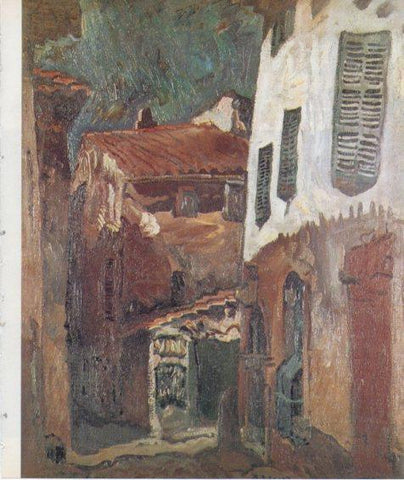 LAMINA V27233: Carrer d'un poble per Pere Daura