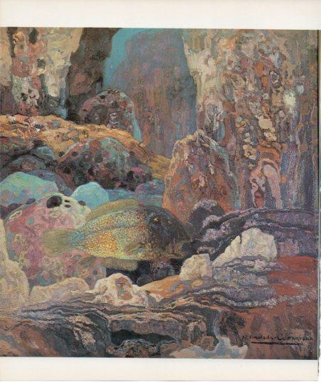 LAMINA V27181: Roques al fons del mar per Anglada Camarasa