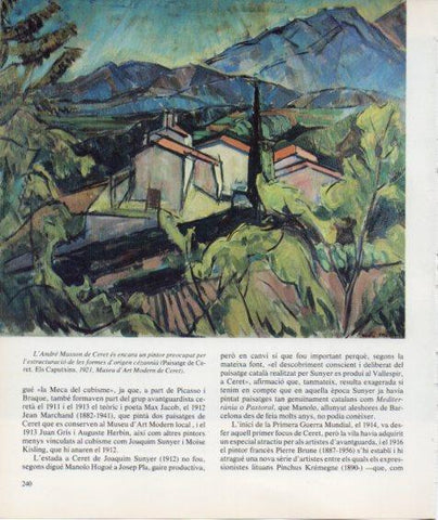 LAMINA V27206: Paisatge de Ceret per Andre Masson