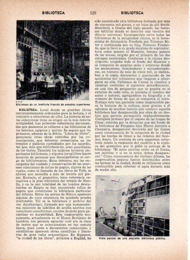 LAMINA V26933: Biblioteca de un instituto frances