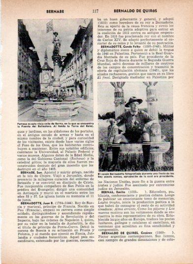 LAMINA V26928: Fuente del Ballestero en Berna y Conde Bernadotte